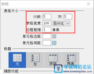 table表格的样式设置