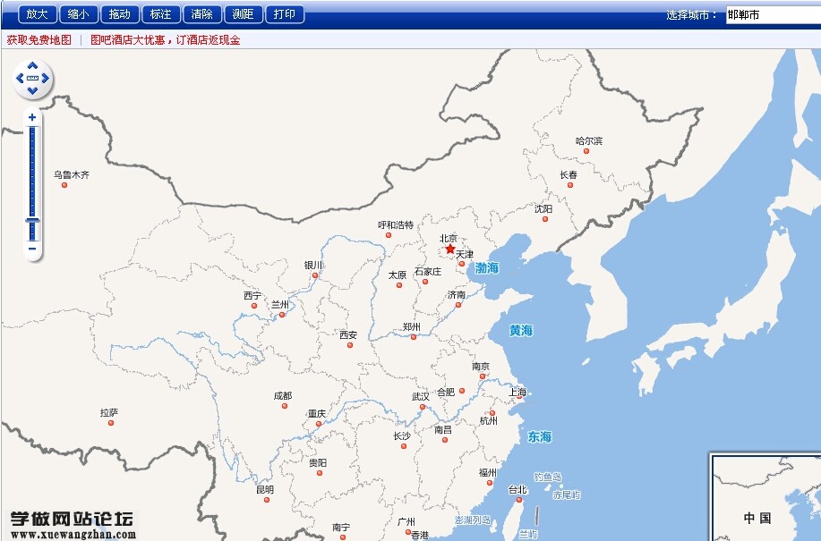 如何将中国地图嵌入到自己的网页中