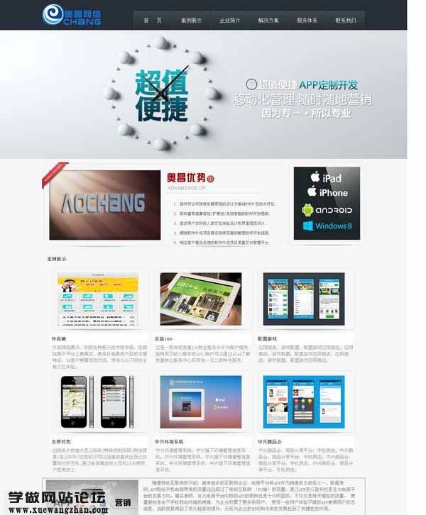 奥昌科技app开发公司网站wordpress模板