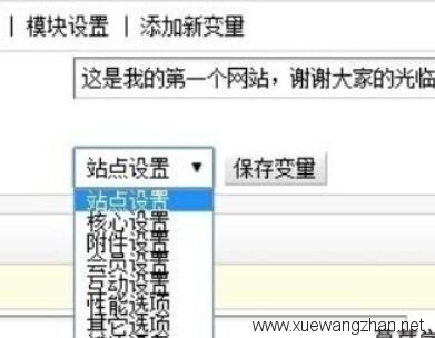 织梦网站后台如何创建新变量